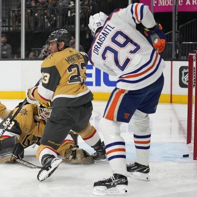 Leon Draisaitl scores four goals, but Oilers drop series-opener 6-4 to Knights